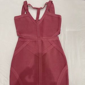 Rose blush bandage dress